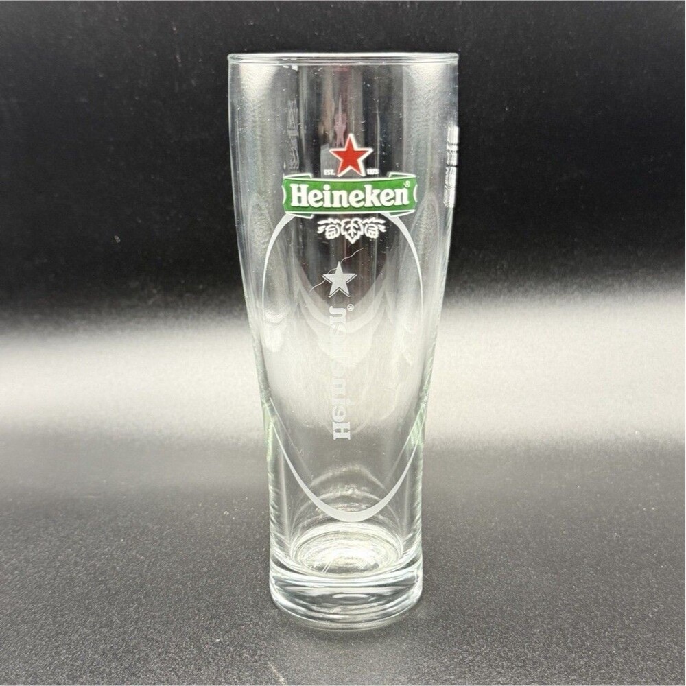 Heineken Pilsner Beer Glass 0.25L Breweriana Collectible Barware